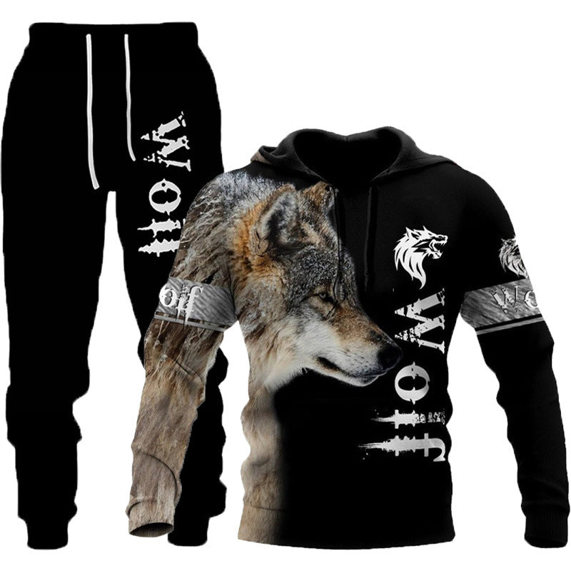 3D Wolf Inspired Print 2 Piece Tracksuit - Designs By CRF