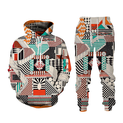 3D Printed Sports Hoodie Set For Men Designs By CRF