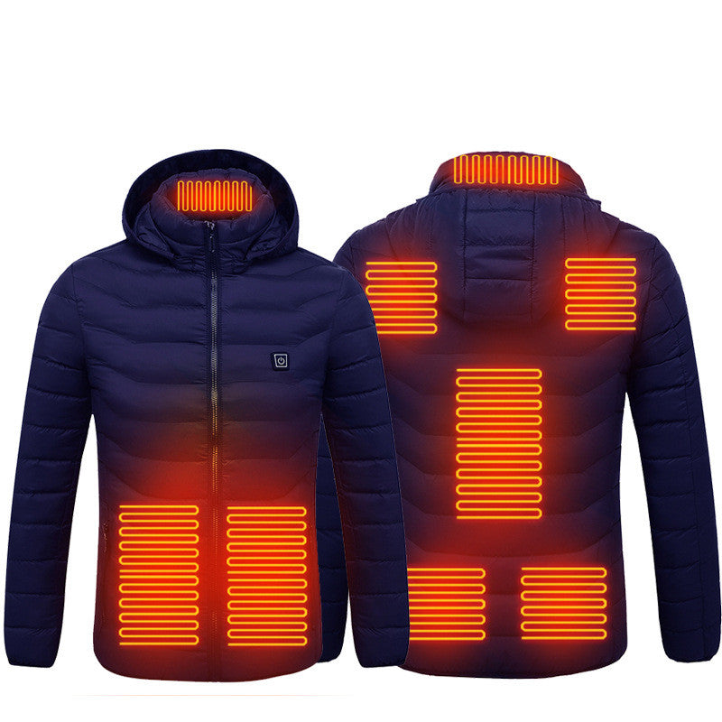 New Heated Jacket Coat USB Electric Jacket Cotton Coat Heater Thermal Clothing Heating Vest Men's Clothes Winter - Designs By CRF