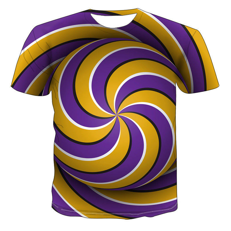 Sea Wave Digital Print T-shirt Breathable