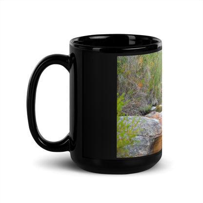 Australian Creek Black Glossy Mug - Designs By CRF