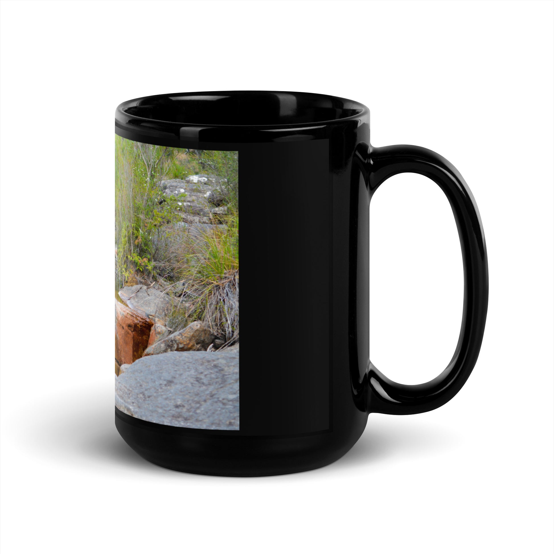 Australian Creek Black Glossy Mug - Designs By CRF