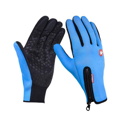 Winter Gloves Touch Screen Riding Motorcycle Sliding Waterproof Sports Gloves With Fleece - Designs By CRF