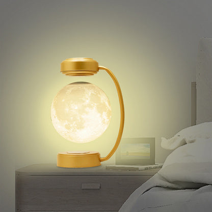 3D LED Moon Night Light Wireless Magnetic Levitating Rotating Floating Ball Lamp - Designs By CRF