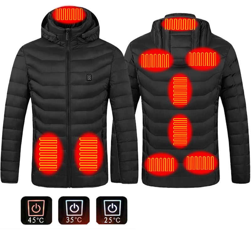 New Heated Jacket Coat USB Electric Jacket Cotton Coat Heater Thermal Clothing Heating Vest Men's Clothes Winter - Designs By CRF