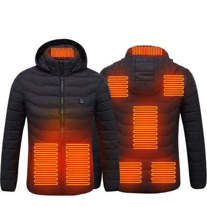 New Heated Jacket Coat USB Electric Jacket Cotton Coat Heater Thermal Clothing Heating Vest Men's Clothes Winter - Designs By CRF