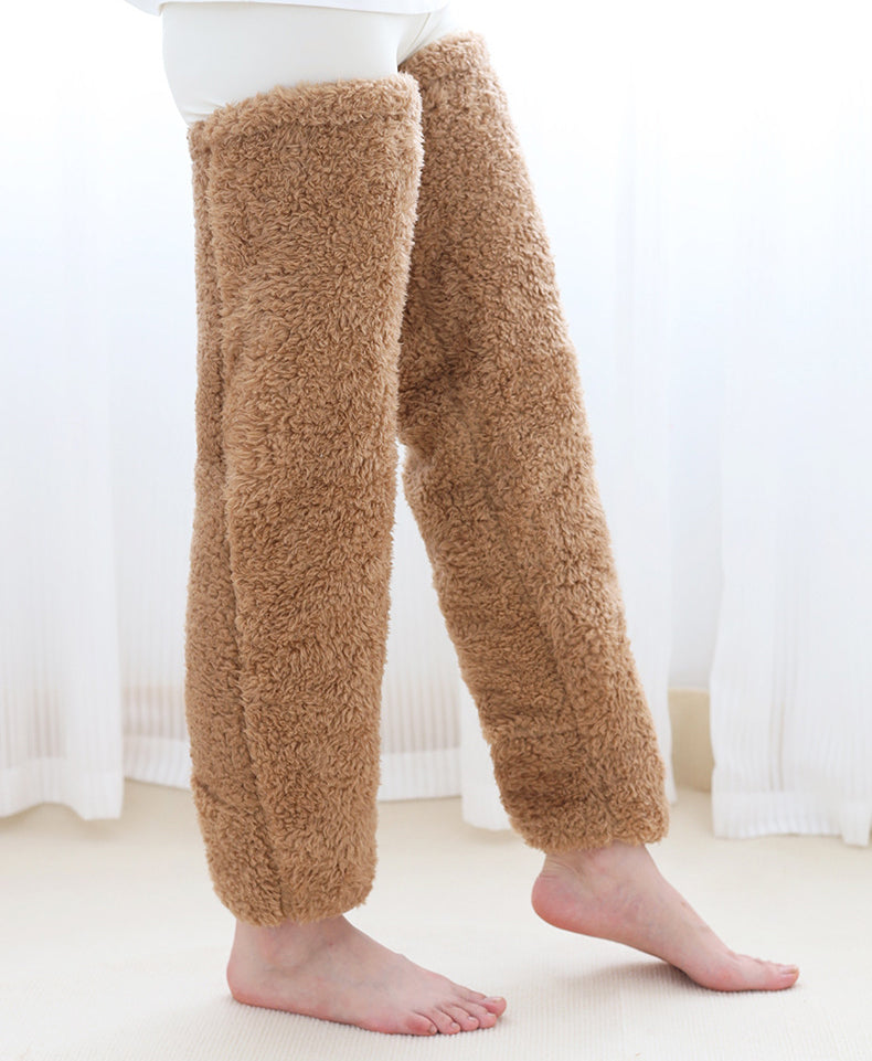 Over Knee High Fuzzy Long Socks Winter Warm Cold Leg Knee Joint Cold-proof Stockings Home Floor Sleeping Socks - Designs By CRF