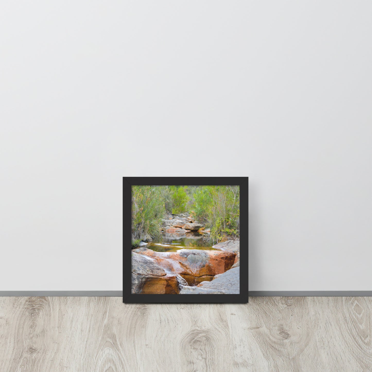 Framed Poster of Australian Creek with Water and Rocks - Designs By CRF