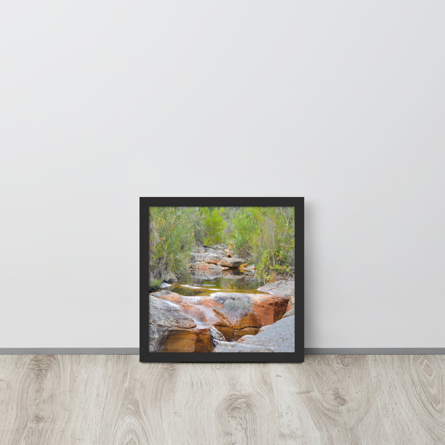 Framed Poster of Australian Creek with Water and Rocks - Designs By CRF