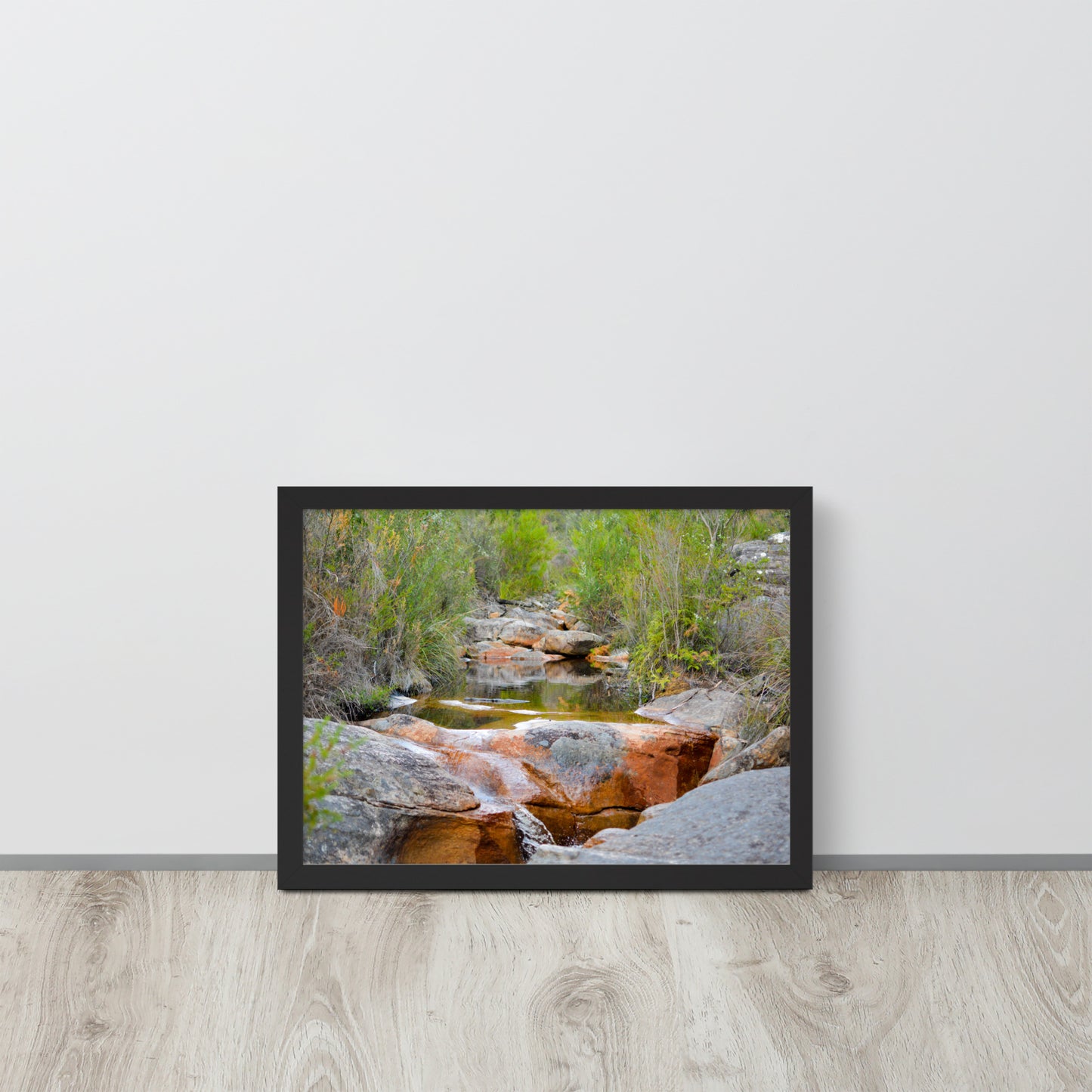 Framed Poster of Australian Creek with Water and Rocks - Designs By CRF