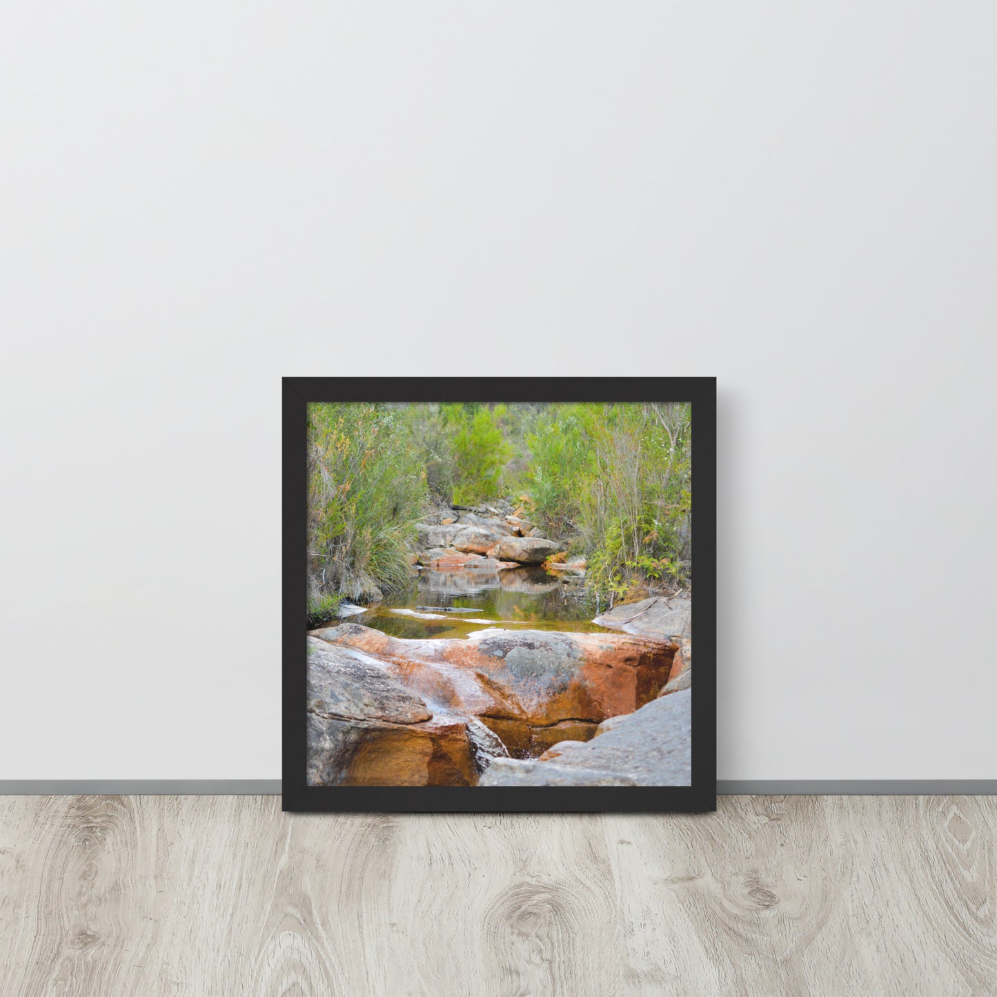 Framed Poster of Australian Creek with Water and Rocks - Designs By CRF