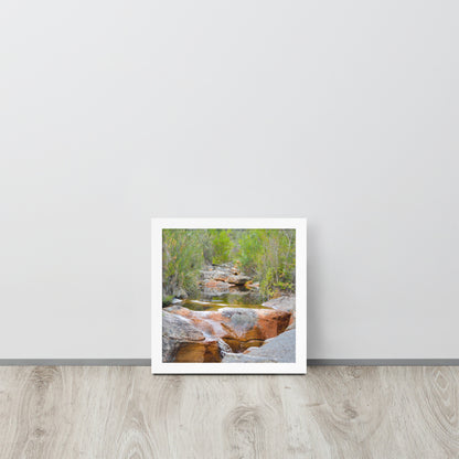 Framed Poster of Australian Creek with Water and Rocks - Designs By CRF