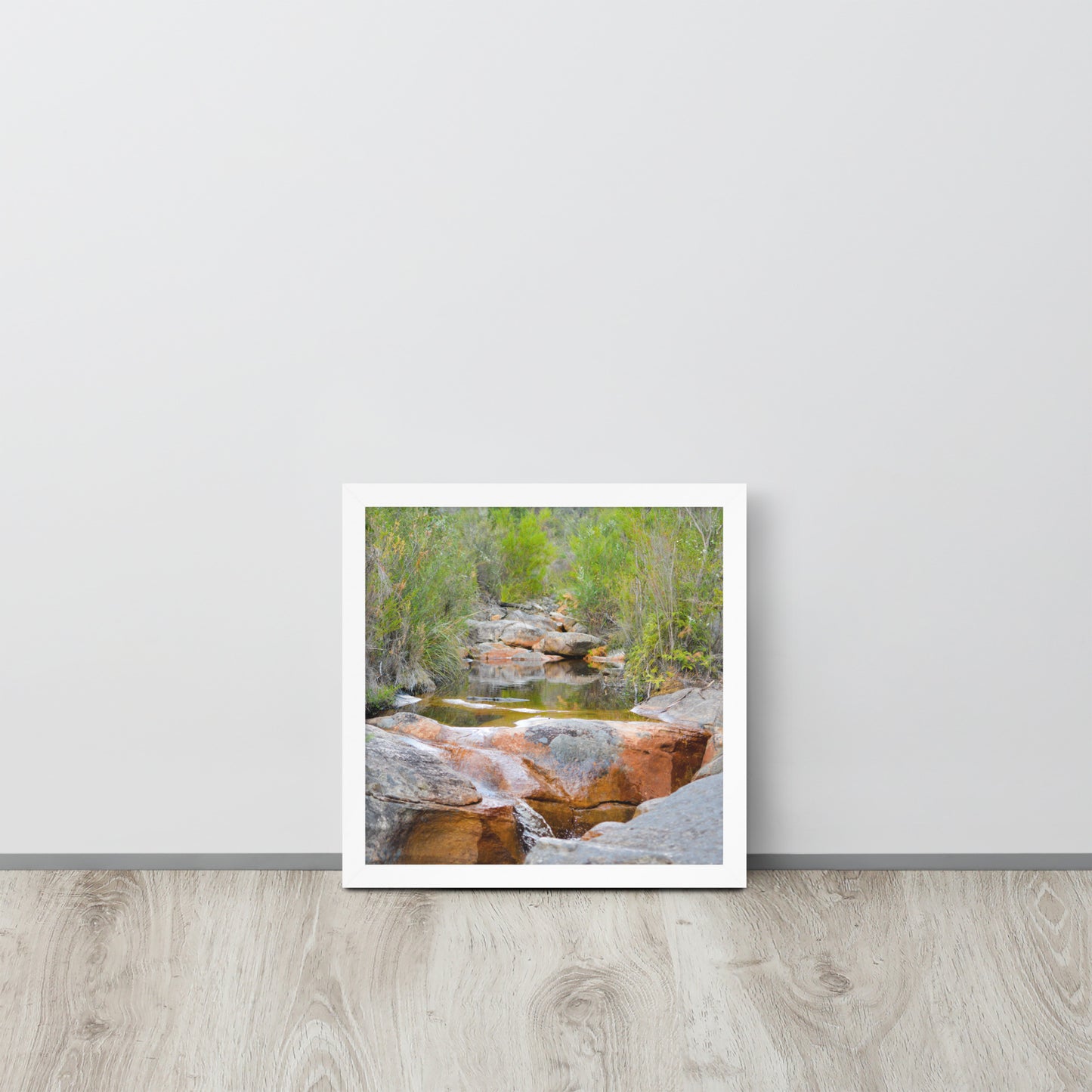 Framed Poster of Australian Creek with Water and Rocks - Designs By CRF