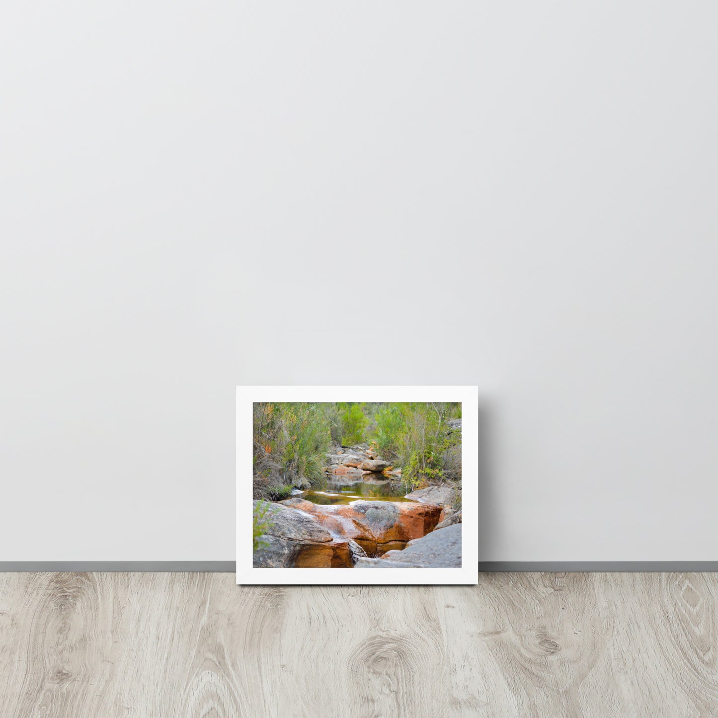 Framed Poster of Australian Creek with Water and Rocks - Designs By CRF