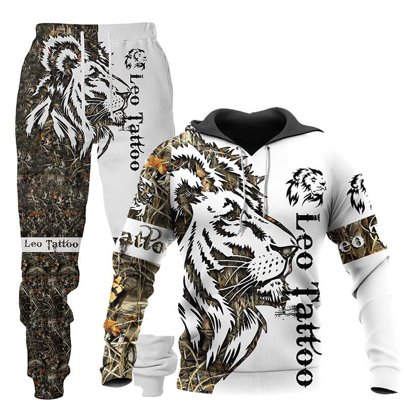 3D Wolf Inspired Print 2 Piece Tracksuit - Designs By CRF