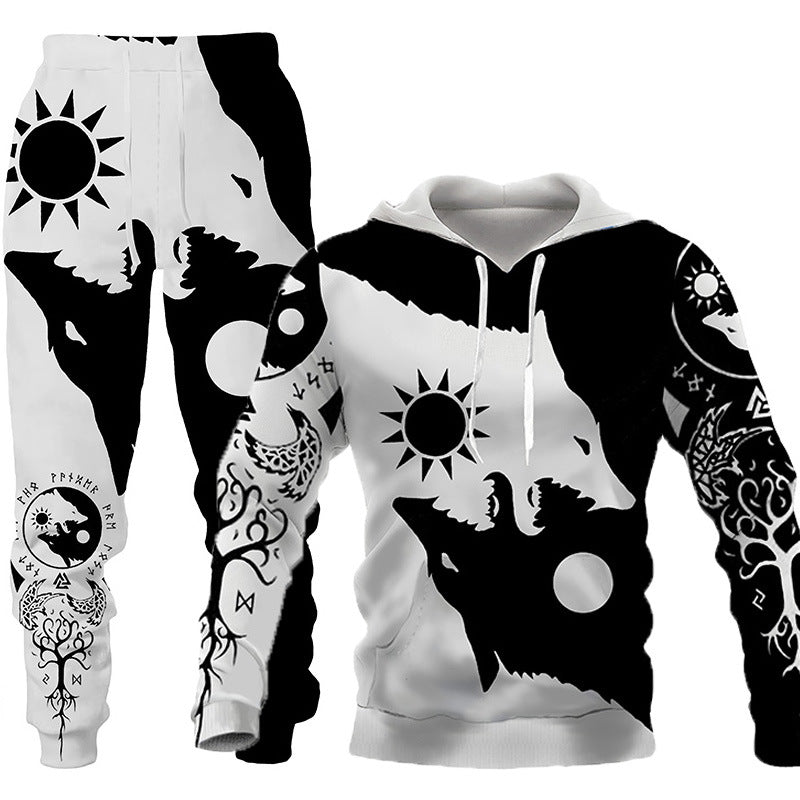 3D Wolf Inspired Print 2 Piece Tracksuit - Designs By CRF