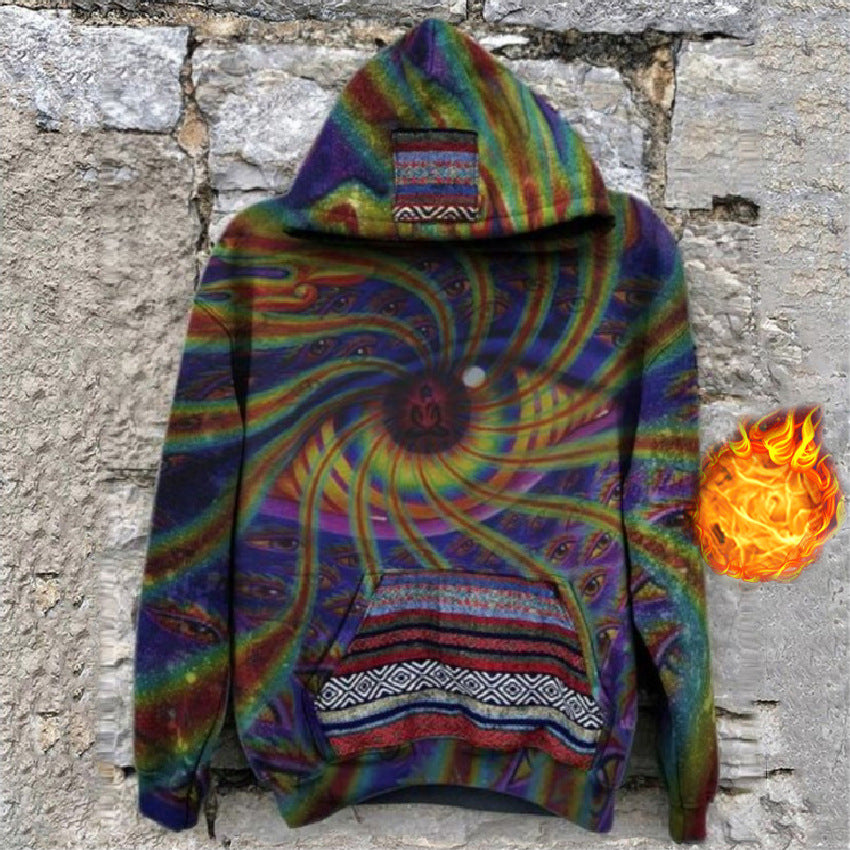 Space Inspired Printed Men's Fleecy Hoodie - Designs By CRF