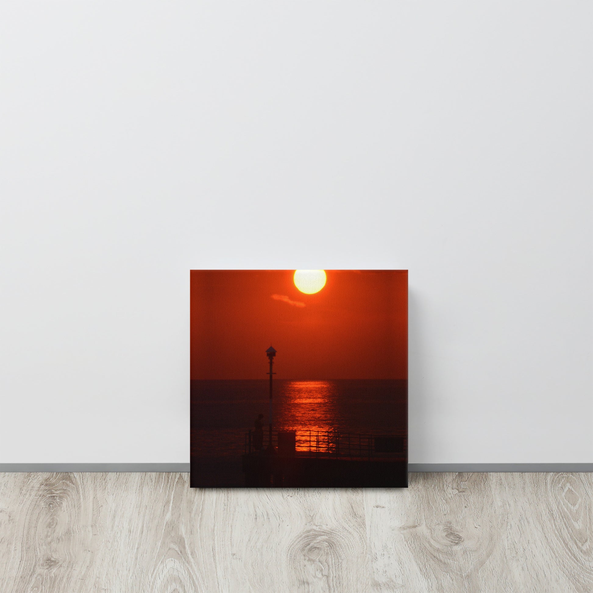 Aberystwyth Harbour Sunset Thin canvas - Designs By CRF