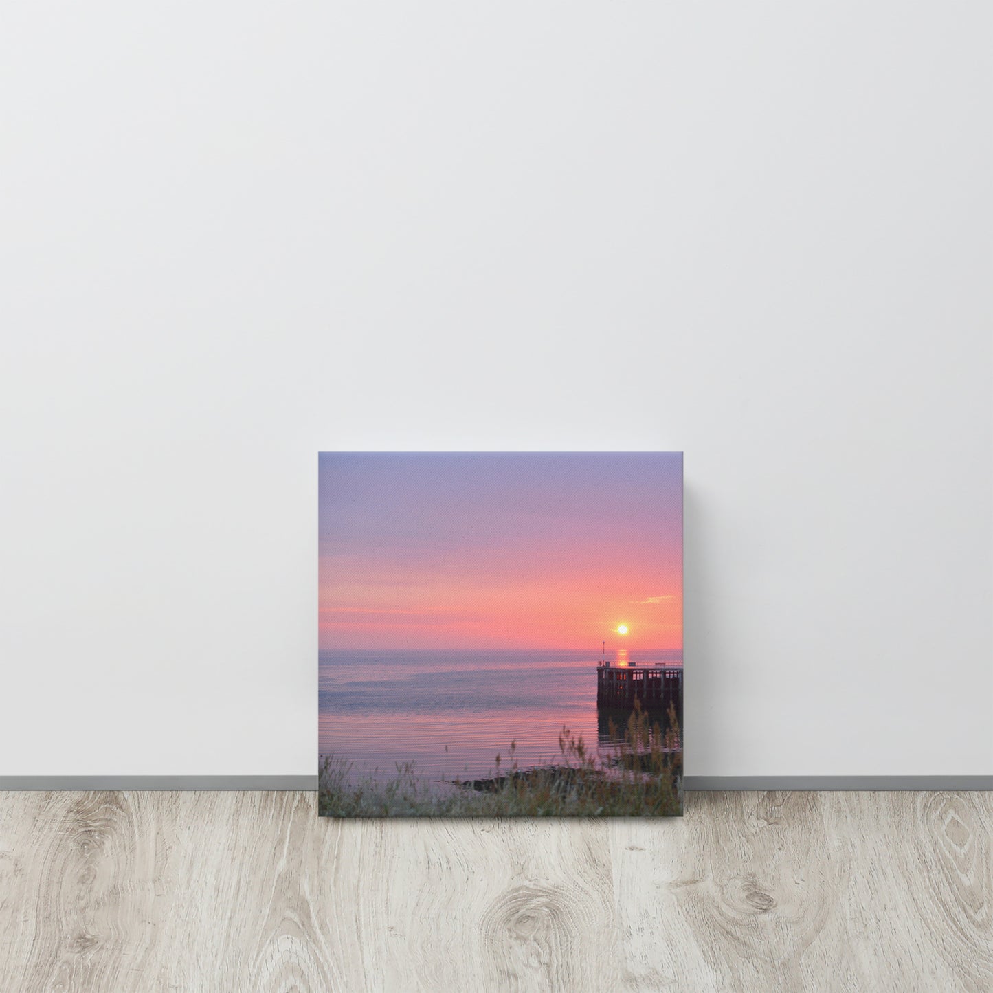 Aberystwyth Harbour Sunset Landscape Thin canvas - Designs By CRF