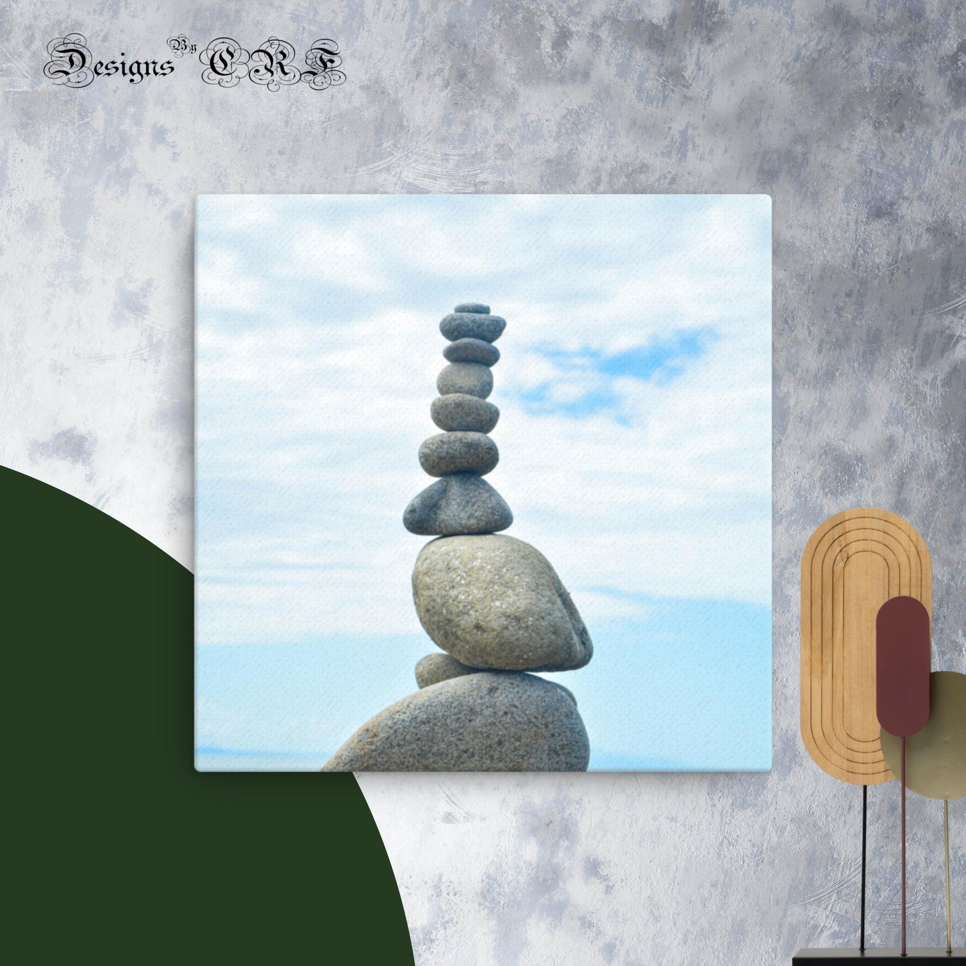 Balancing Pebbles Australia - Thin canvas - Designs By CRF