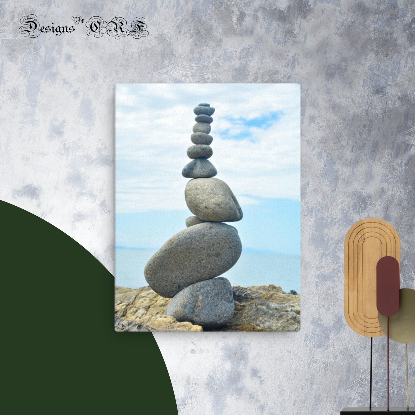 Balancing Pebbles Australia - Thin canvas - Designs By CRF