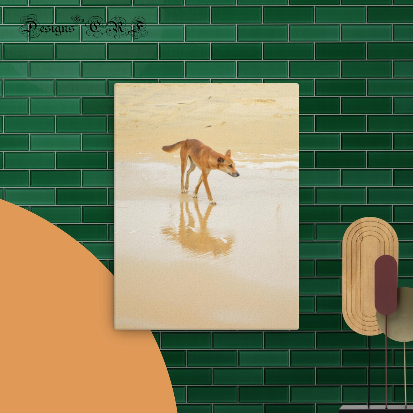 Australian Lone Dingo Thin canvas - Designs By CRF