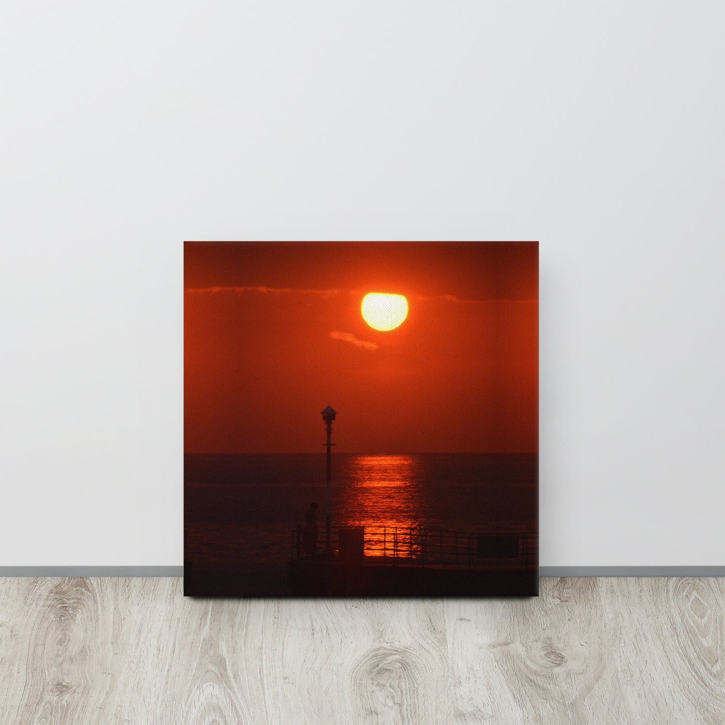 Aberystwyth Harbour Sunset Thin canvas - Designs By CRF