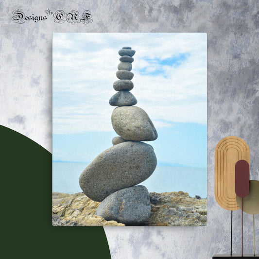 Balancing Pebbles Australia - Thin canvas - Designs By CRF