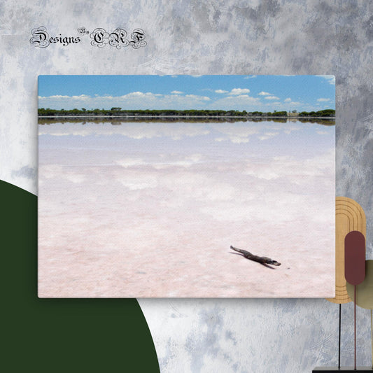 Pink Lake Australia Thin canvas - Designs By CRF