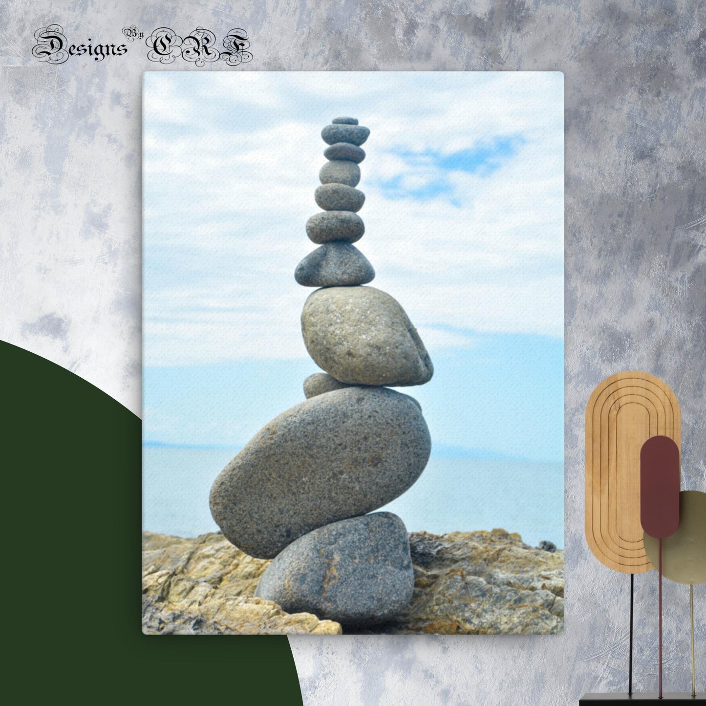 Balancing Pebbles Australia - Thin canvas - Designs By CRF