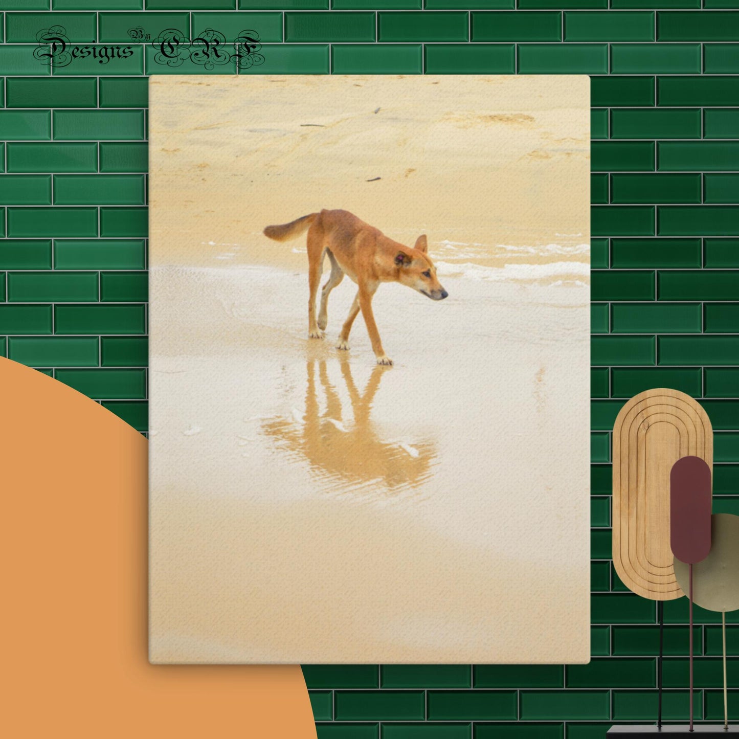 Australian Lone Dingo Thin canvas - Designs By CRF