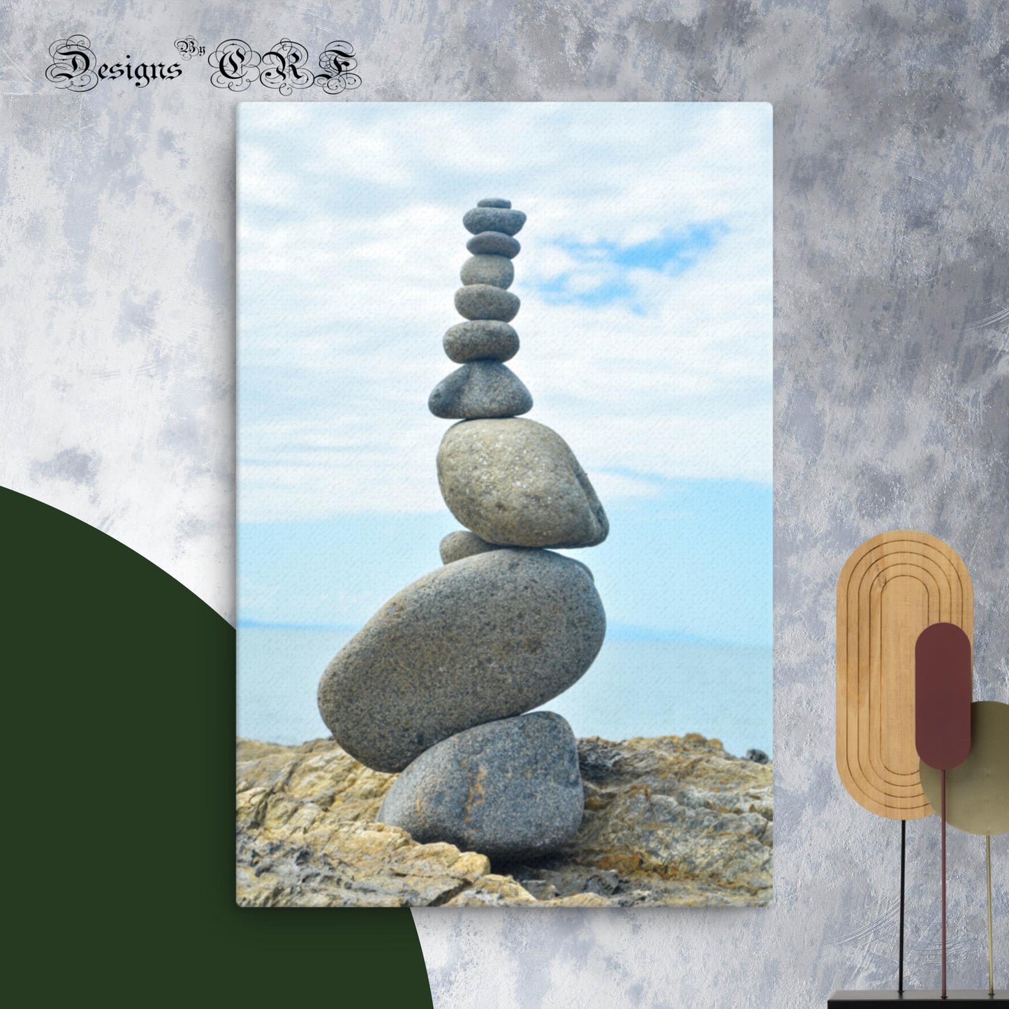 Balancing Pebbles Australia - Thin canvas - Designs By CRF