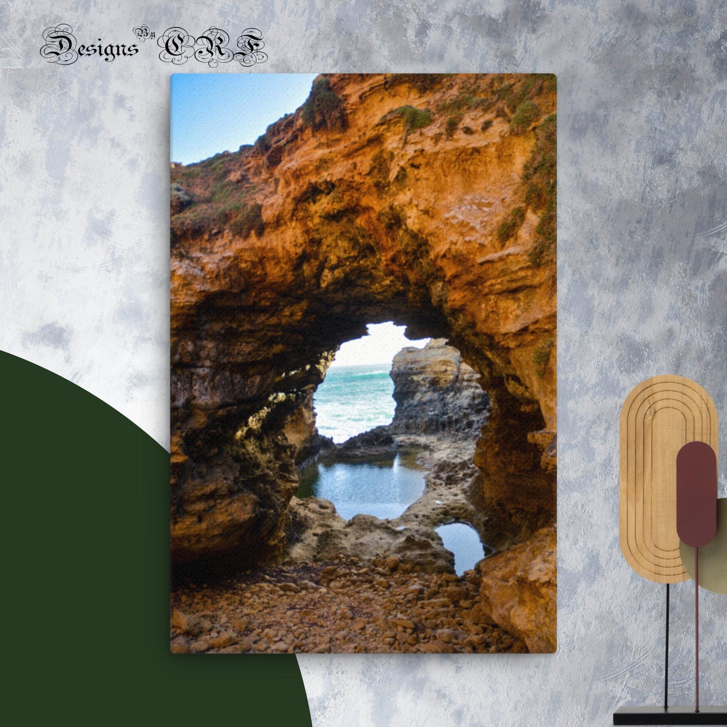 Australian Pirate Cove - Thin canvas - Designs By CRF