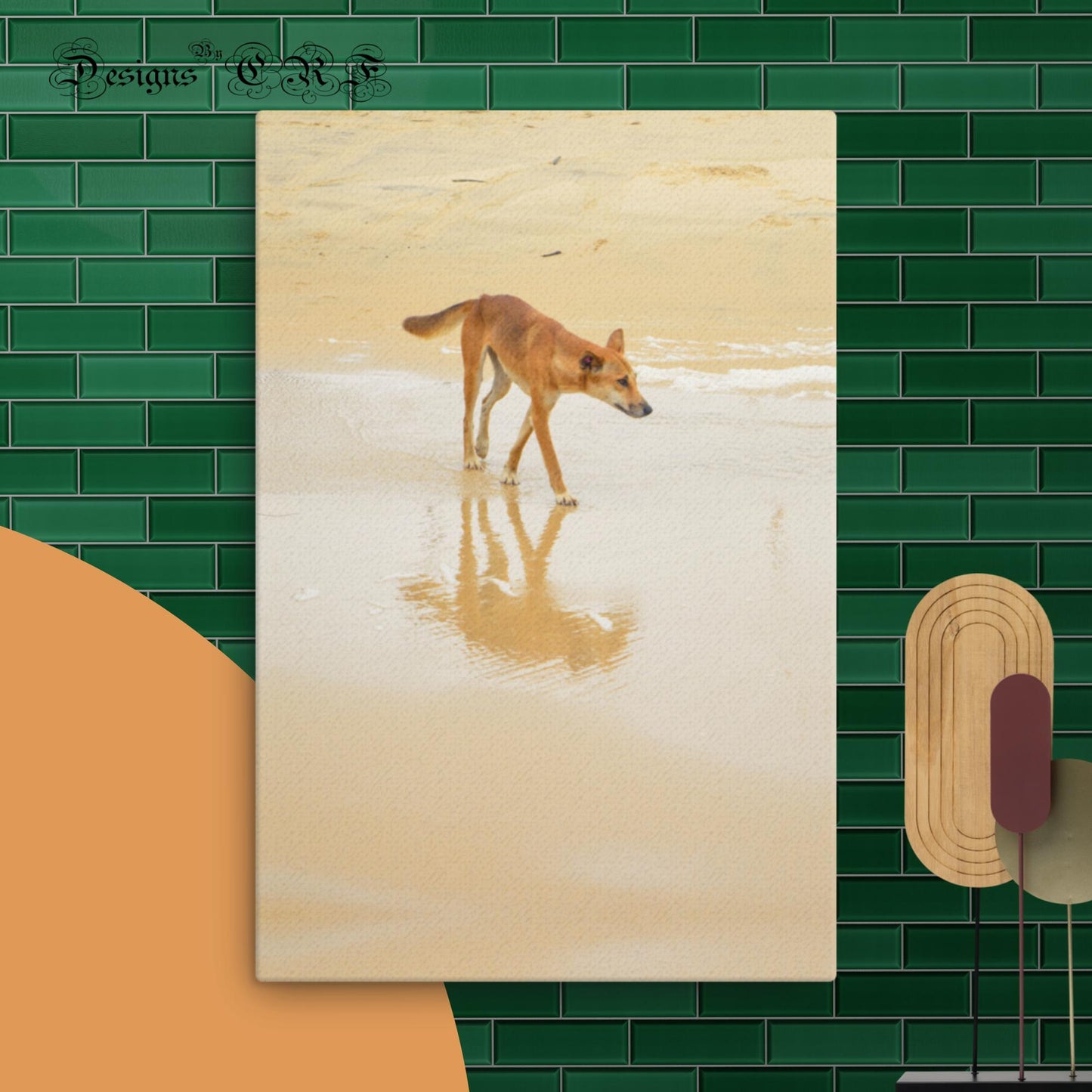 Australian Lone Dingo Thin canvas - Designs By CRF