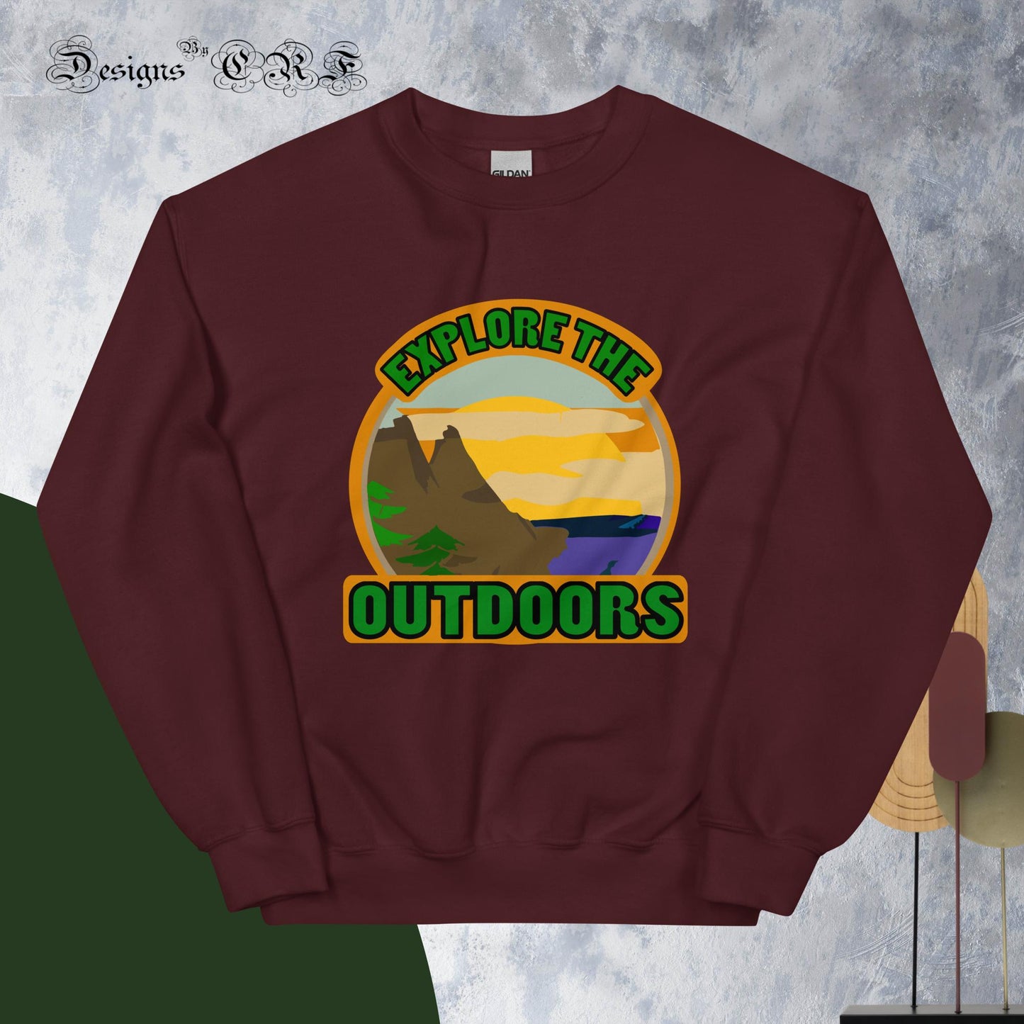 "Explore The Outdoors" Unisex Sweatshirt - Designs By CRF