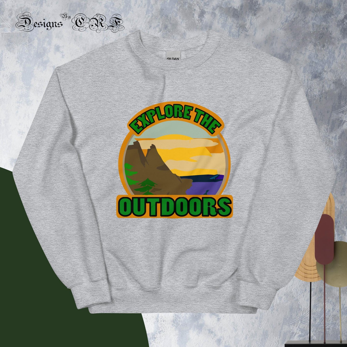 "Explore The Outdoors" Unisex Sweatshirt - Designs By CRF