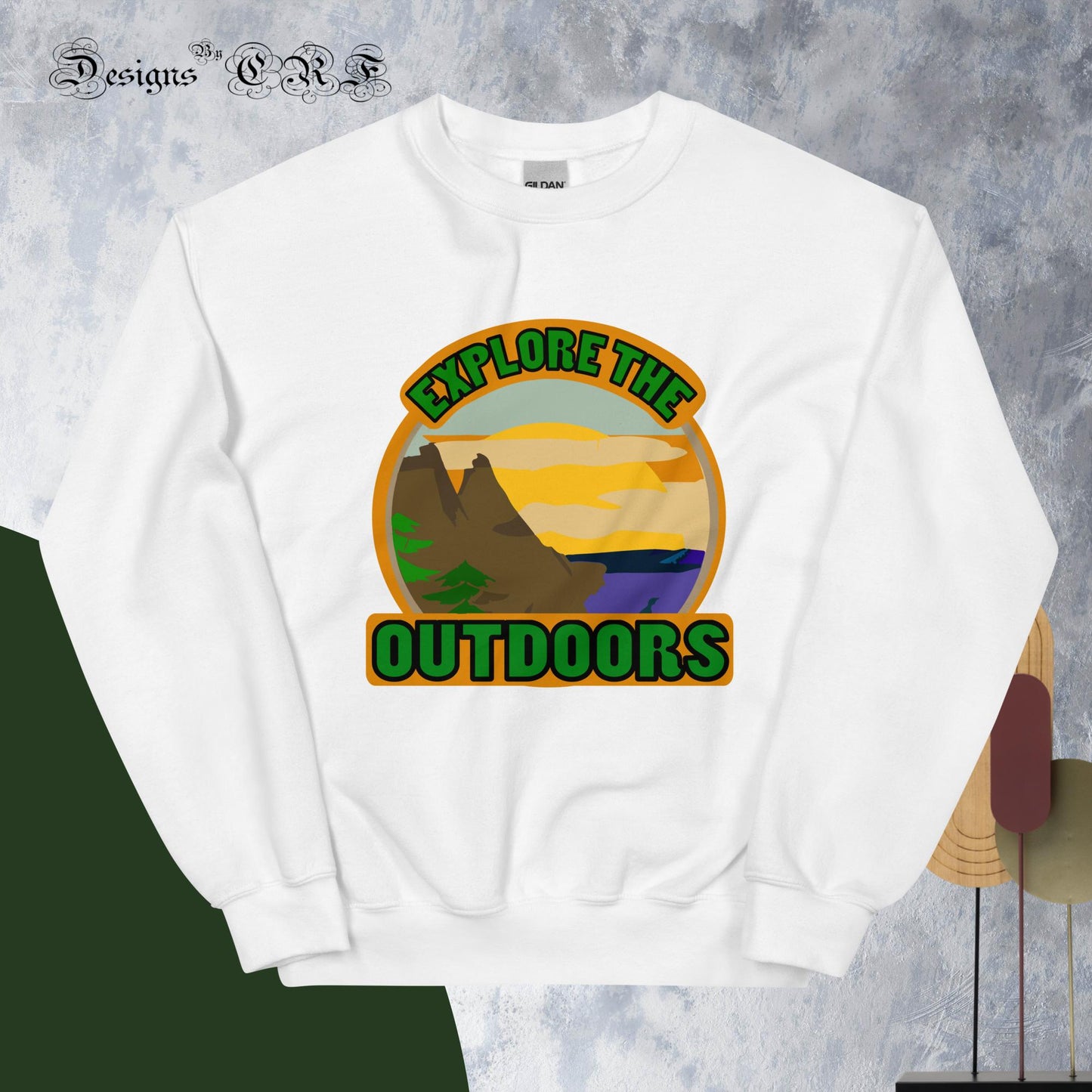 "Explore The Outdoors" Unisex Sweatshirt - Designs By CRF