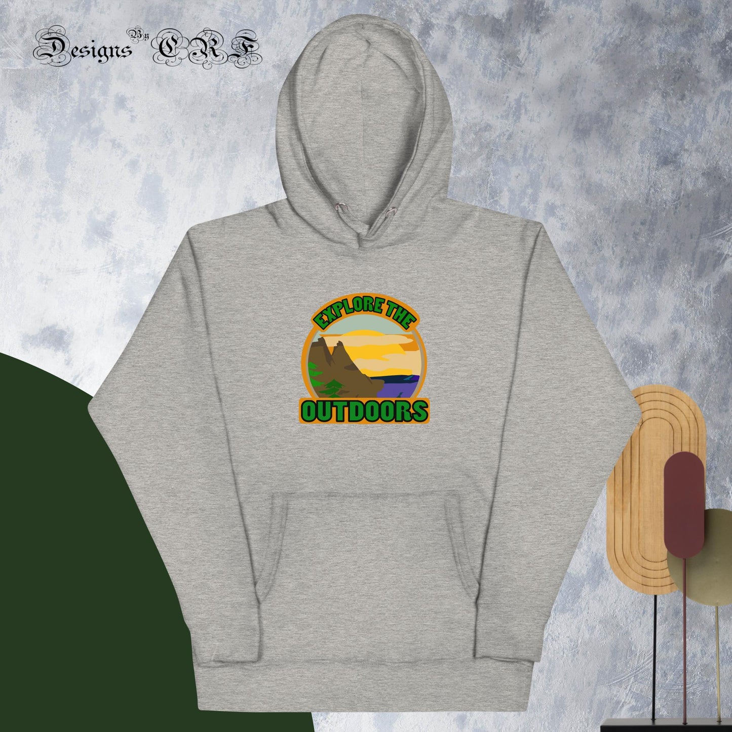 "Explore The Outdoors" Unisex Hoodie - Designs By CRF