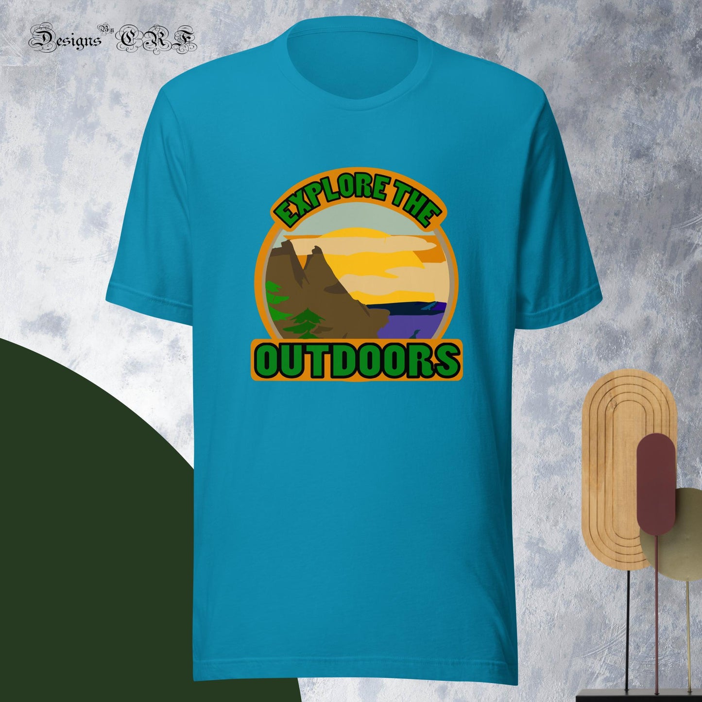 "Explore The Outdoors" Unisex t-shirt - Designs By CRF