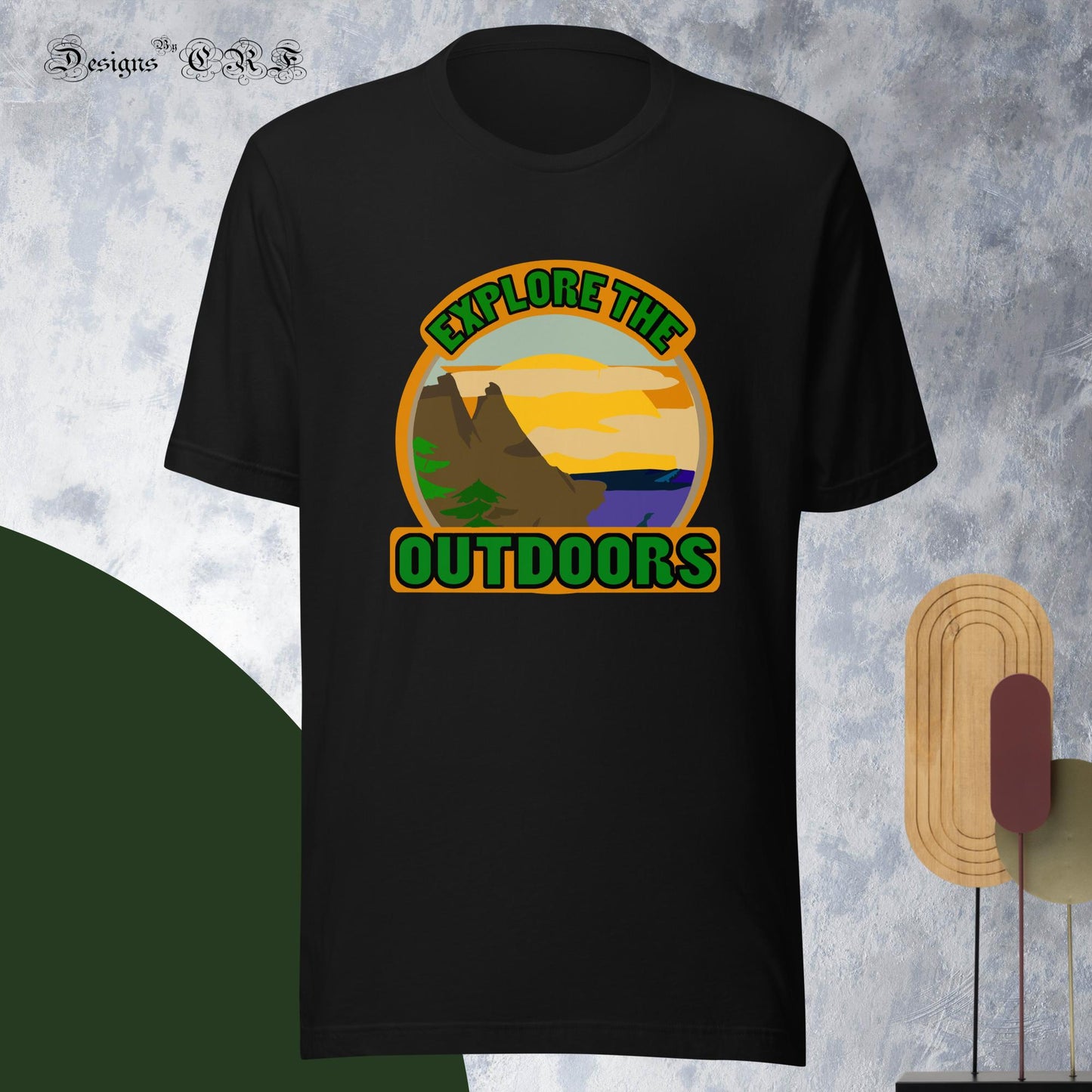 "Explore The Outdoors" Unisex t-shirt - Designs By CRF