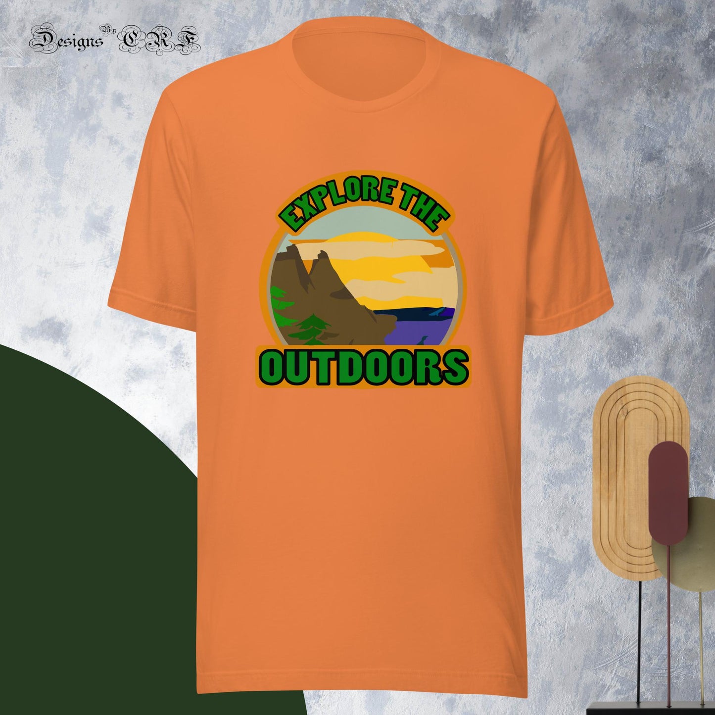 "Explore The Outdoors" Unisex t-shirt - Designs By CRF