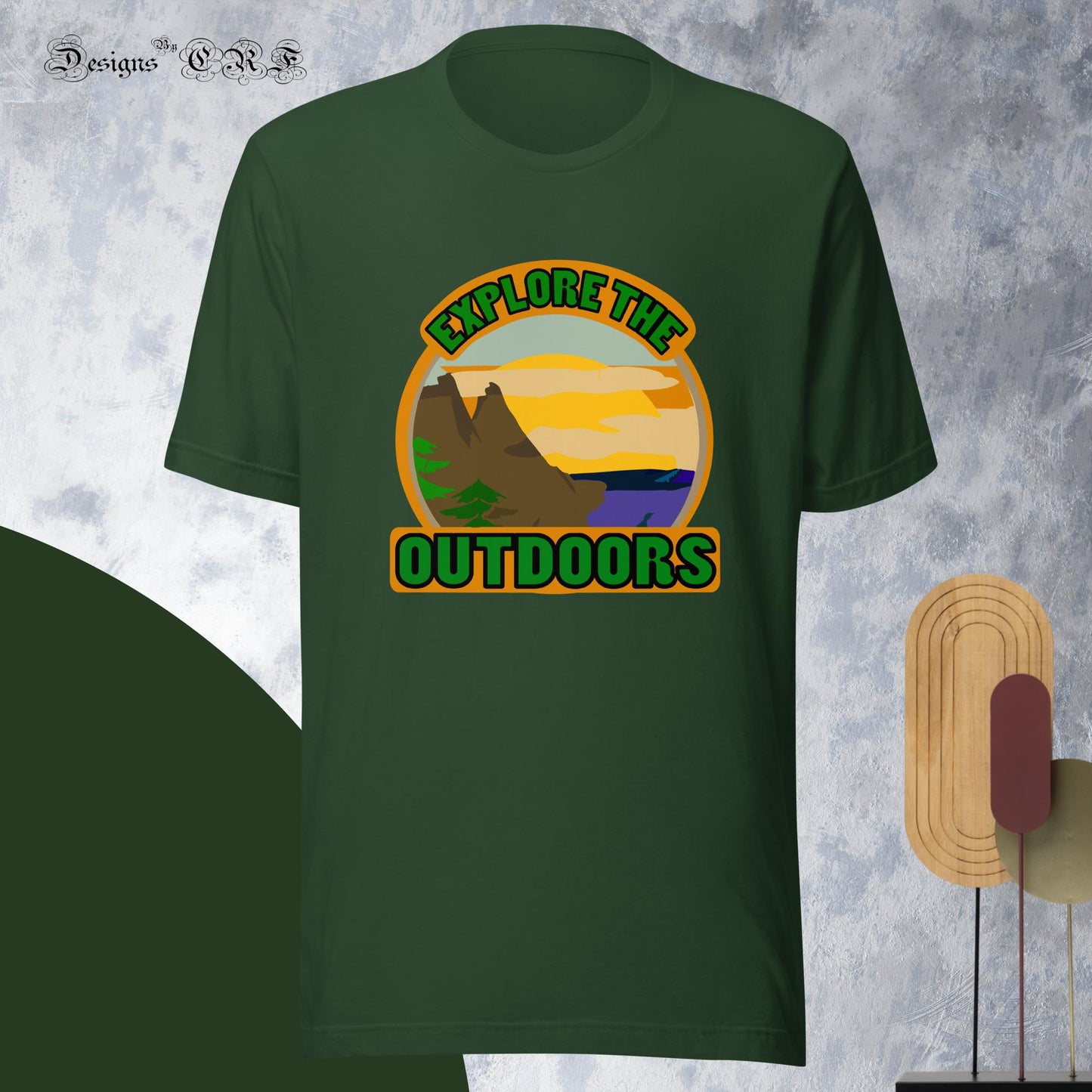 "Explore The Outdoors" Unisex t-shirt - Designs By CRF