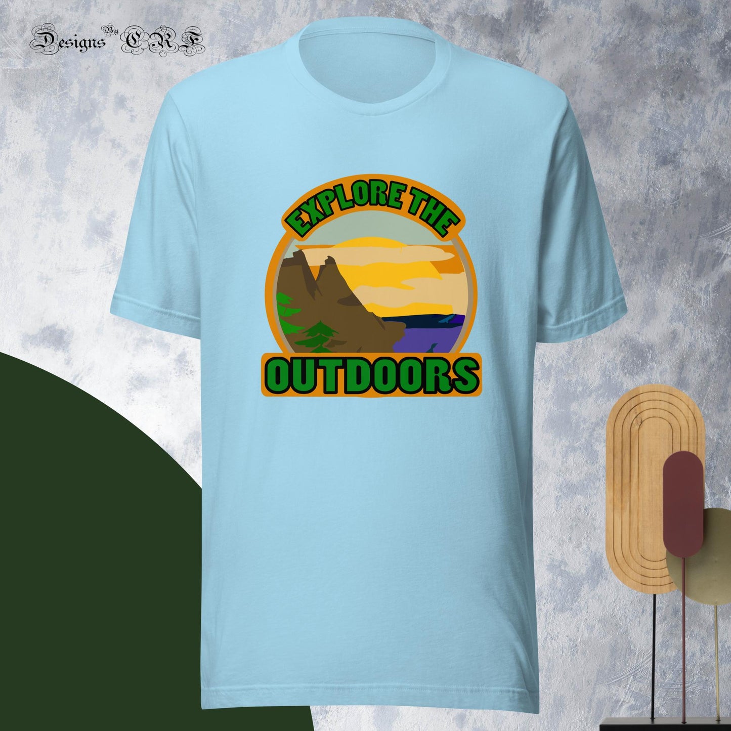 "Explore The Outdoors" Unisex t-shirt - Designs By CRF