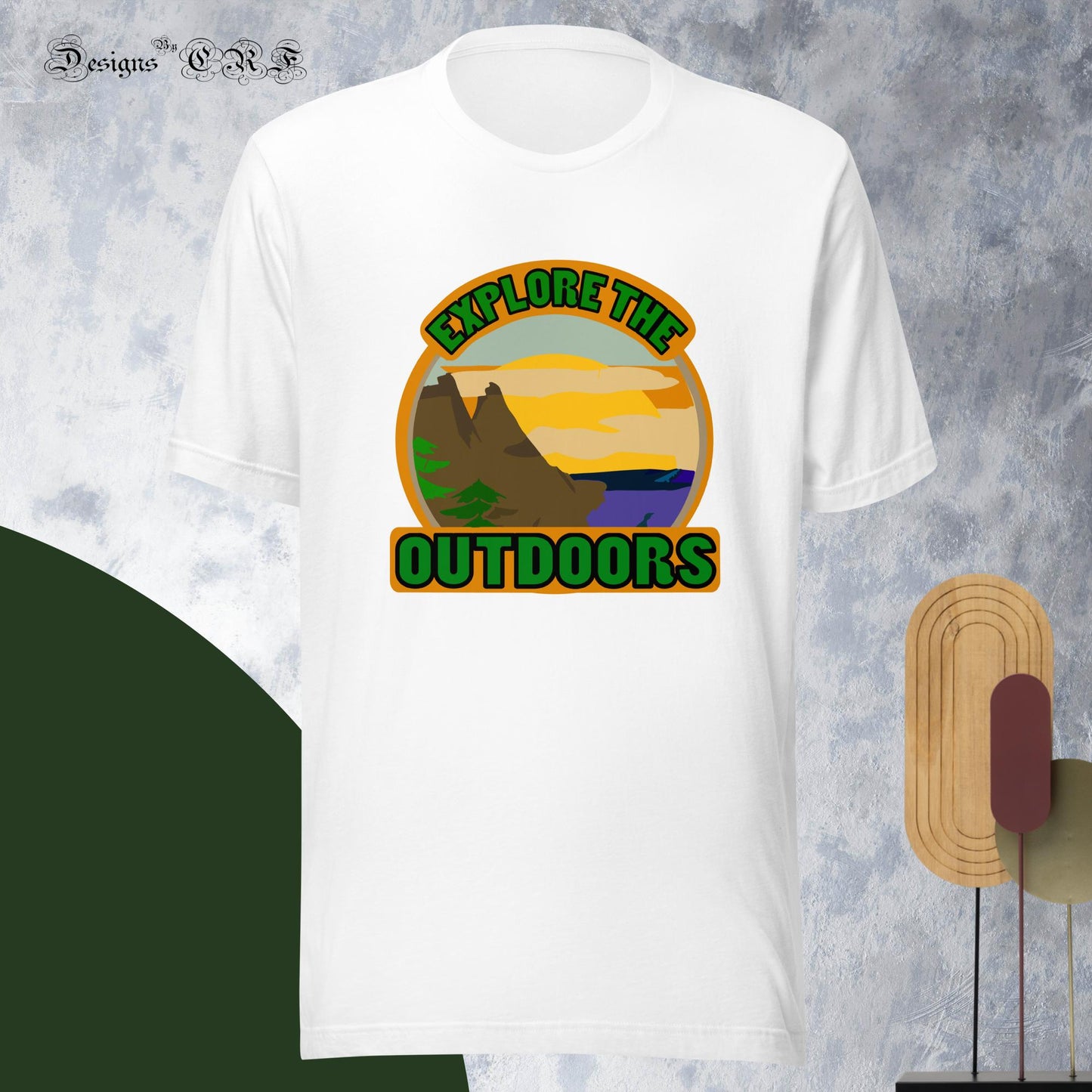 "Explore The Outdoors" Unisex t-shirt - Designs By CRF