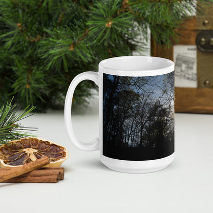 Forest Scene White glossy mug - Designs By CRF