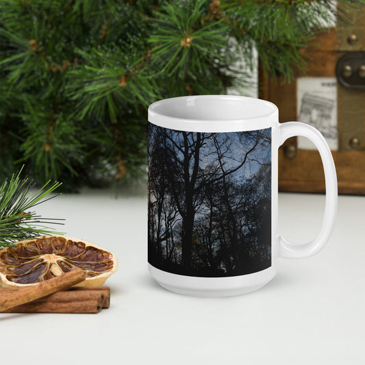 Forest Scene White glossy mug - Designs By CRF