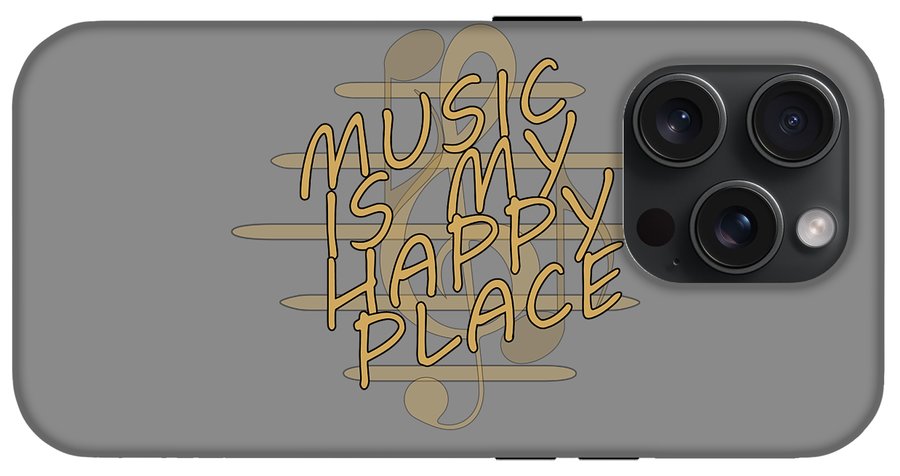 Music Is My Happy Place - Phone Case Designs By CRF