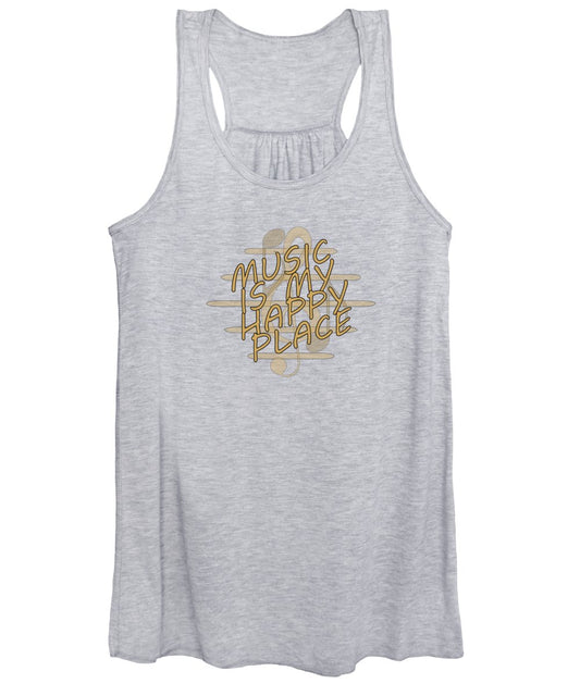 Music Is My Happy Place 2 - Women's Tank Top Designs By CRF