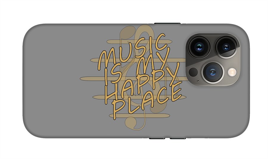 Music Is My Happy Place - Phone Case Designs By CRF