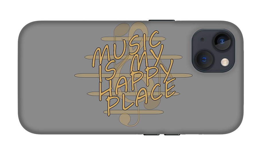 Music Is My Happy Place - Phone Case Designs By CRF